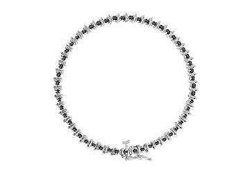 Black Diamond Bracelet 14K White Gold 1.00 CT Diamonds