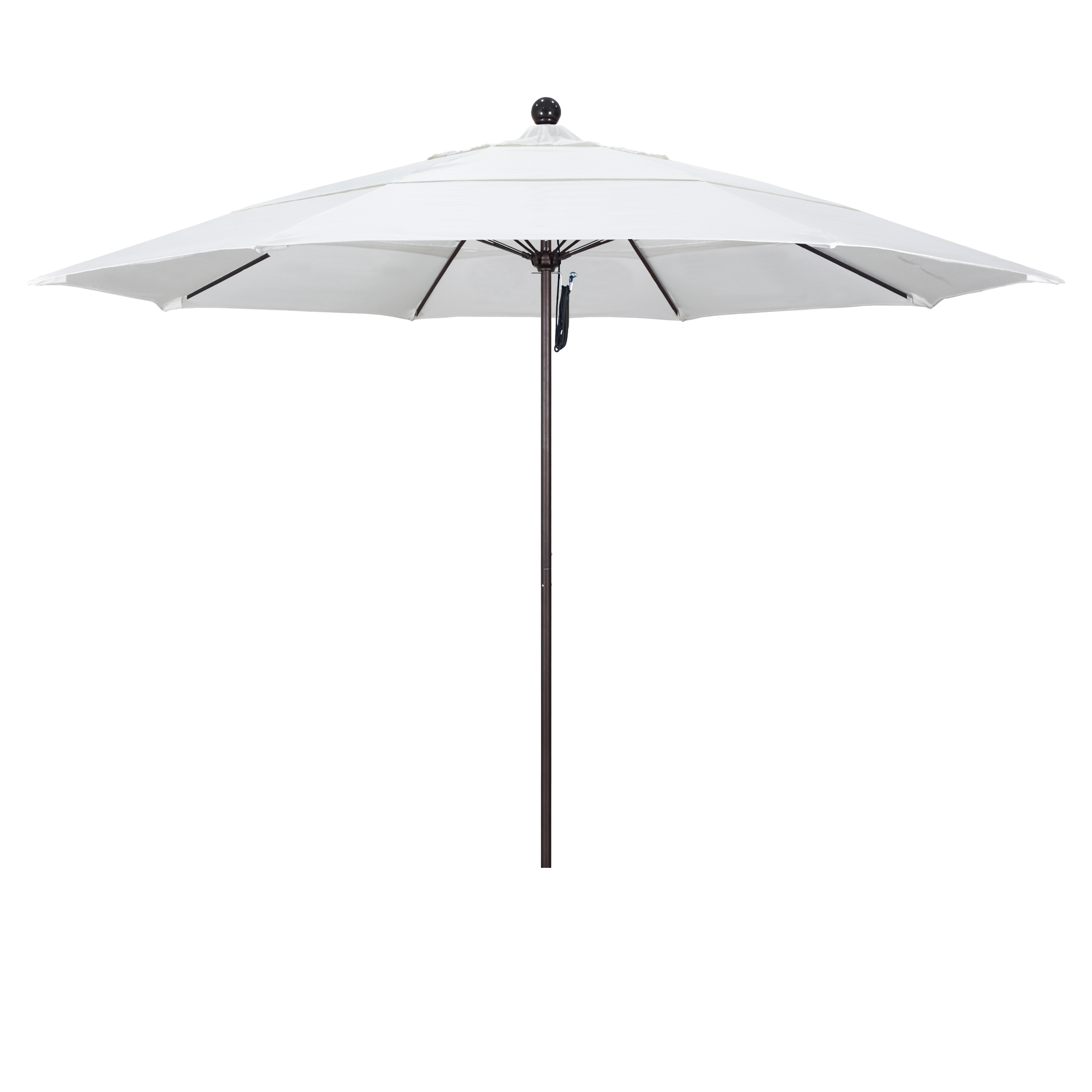 Alto118117-sa04-dwv 11 Ft. Fiberglass Pulley Open Double Vents Market Umbrella - Bronze And Pacifica-natural