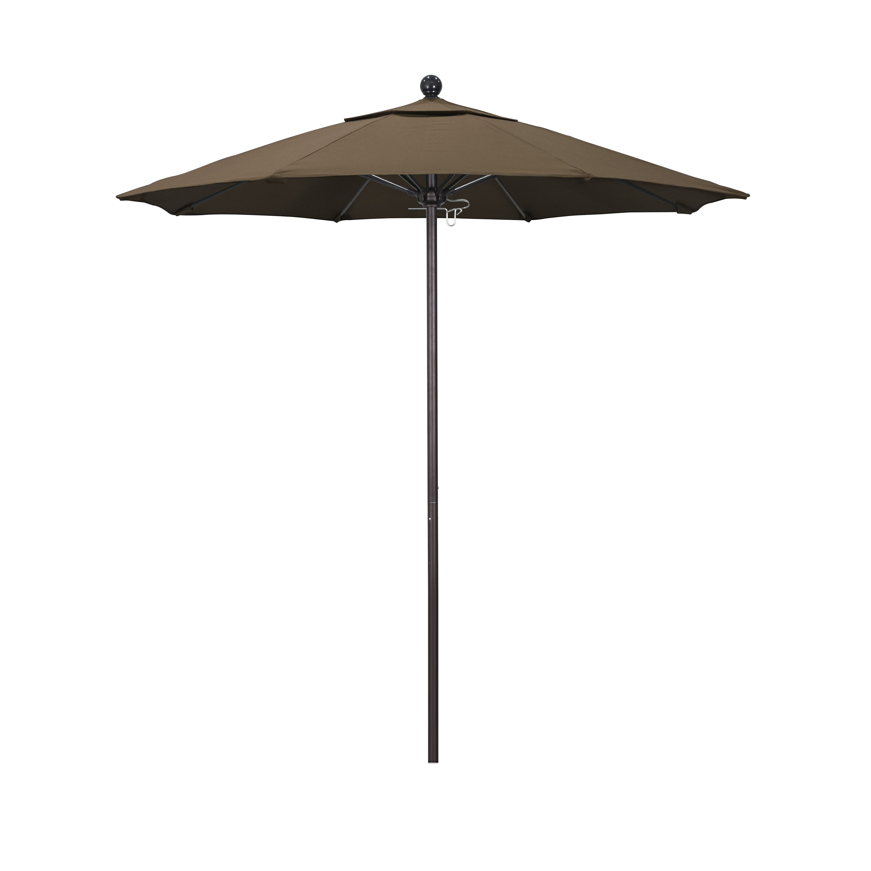 Alto758117-5425 7.5 Ft. Fiberglass Pulley Open Market Umbrella - Bronze And Sunbrella-cocoa