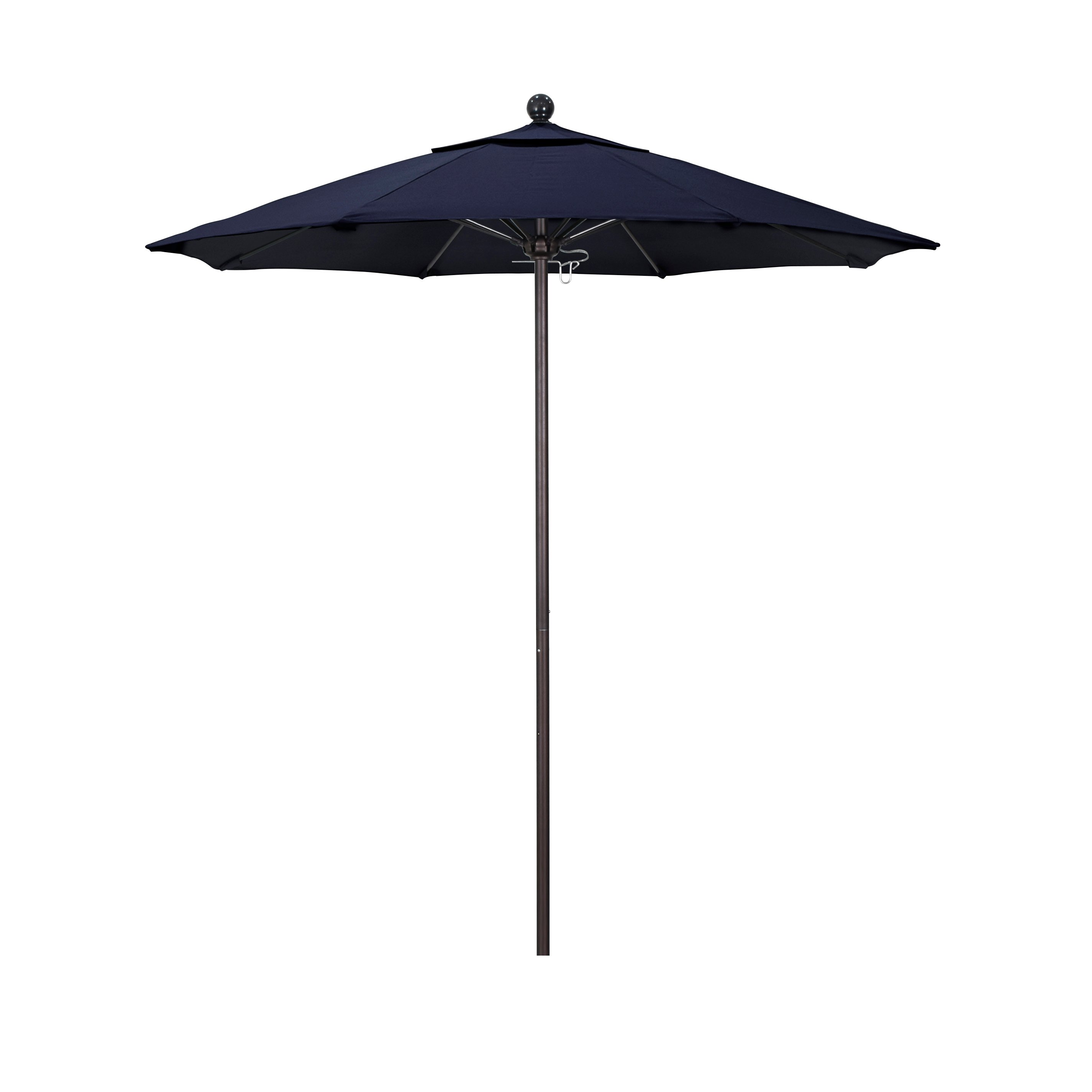 Alto758117-5439 7.5 Ft. Fiberglass Pulley Open Market Umbrella - Bronze And Sunbrella-navy
