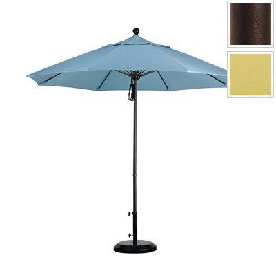 Alto908117-5414 9 Ft. Fiberglass Pulley Open Market Umbrella - Bronze And Sunbrella-wheat