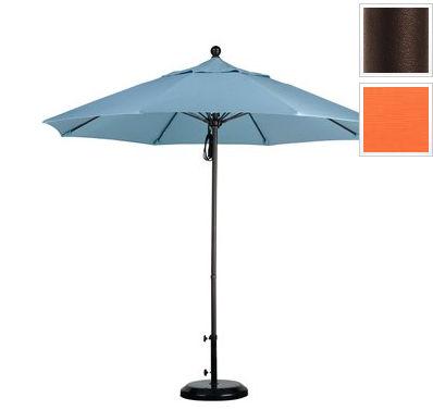 Alto908117-5417 9 Ft. Fiberglass Pulley Open Market Umbrella - Bronze And Sunbrella-tuscan