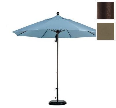 Alto908117-5425 9 Ft. Fiberglass Pulley Open Market Umbrella - Bronze And Sunbrella-cocoa