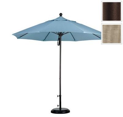Alto908117-f22 9 Ft. Fiberglass Pulley Open Market Umbrella - Bronze And Olefin-antique Beige