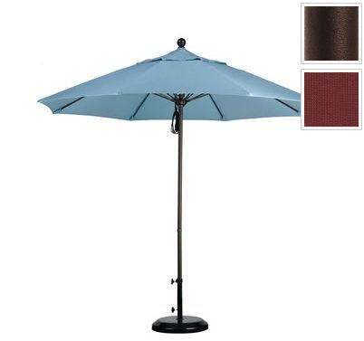 Alto908117-f69 9 Ft. Fiberglass Pulley Open Market Umbrella - Bronze And Olefin-terracotta