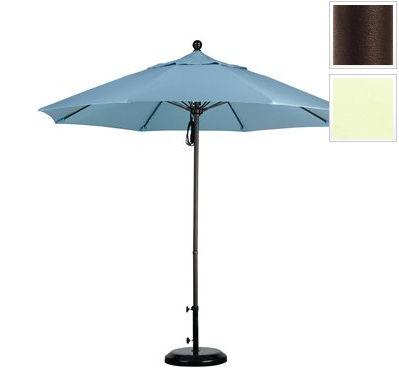 Alto908117-sa04 9 Ft. Fiberglass Pulley Open Market Umbrella - Bronze And Pacifica-natural