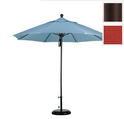 Alto908117-sa17 9 Ft. Fiberglass Pulley Open Market Umbrella - Bronze And Pacifica-tuscan