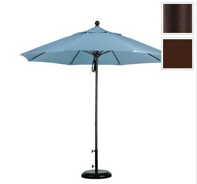 Alto908117-sa32 9 Ft. Fiberglass Pulley Open Market Umbrella - Bronze And Pacifica-mocha