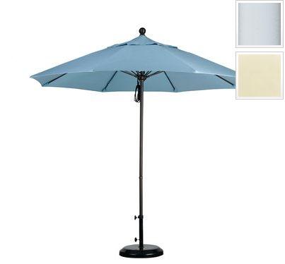 Alto908170-5453 9 Ft. Fiberglass Pulley Open Market Umbrella - Matted White And Sunbrella-canvas