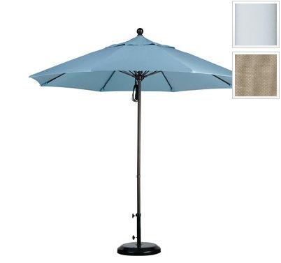 Alto908170-f22 9 Ft. Fiberglass Pulley Open Market Umbrella - Matted White And Olefin-antique Beige