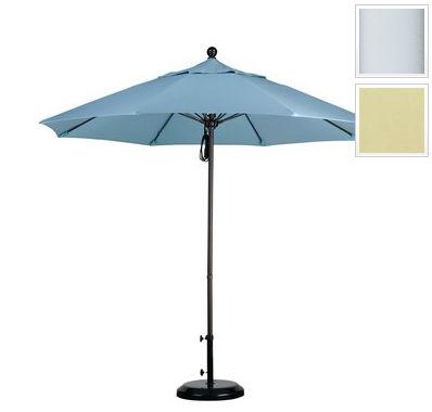 Alto908170-sa22 9 Ft. Fiberglass Pulley Open Market Umbrella - Matted White And Pacifica-beige