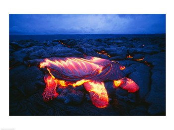 Kilauea Volcano Hawaii Volcanoes National Park Hawaii Usa 24.00 X 18.00 Poster Print