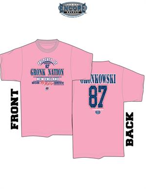 Encore Select RGT2P Rob Gronkowski Gronk Nation Pink TShirt