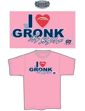 Encore Select RGT3 Rob Gronkowski I Heart Gronk Pink TShirt