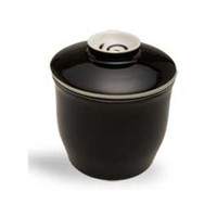 Frontier Natural Products Coop 222313 Tea Spot The Steepin Cups Black Porcelain 