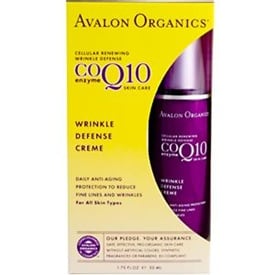 Avalon Organics Co-enzyme Q10 Skin Care Coq10 Wrinkle Defense Crème 1.75 Fl. Oz. 209503
