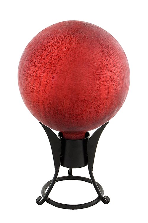 Achla G10-rd-c Gazing Ball 10 In. Red Crackle