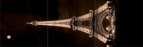 Cr-46002 Tour Eiffel Panoramic Sticker