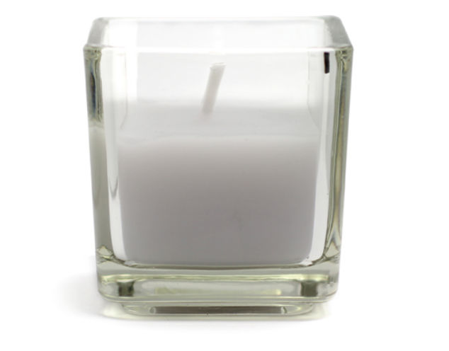 Cvz-046 Lavender Square Glass Votive Candles -12pc-box