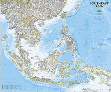 Maps Southeast Asia Classic Wall Map - Laminated