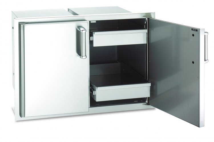 43930s-22 Echelon Double Access Doors With Two Dual Drawers