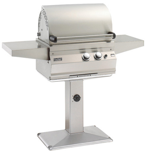 UPC 061965503715 product image for Fire Magic 21-S1A1P-G6 Deluxe Legacy Gourmet Patio Post Stainless Steel Grill wi | upcitemdb.com