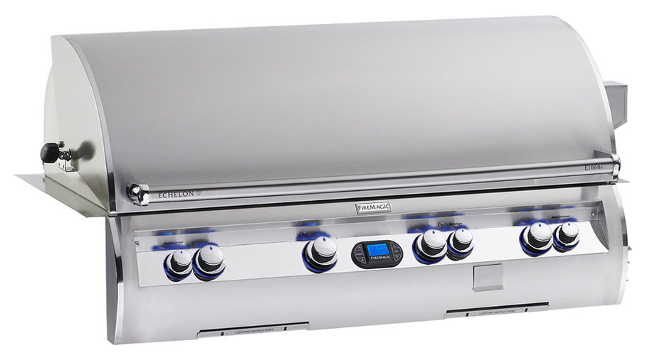 E1060i-4l1n Firemagic Echelon Built In Natural Gas Grill With Ignition A Rotisserie Backburner A Left Burner And View Window - 48 In. X 22 In.