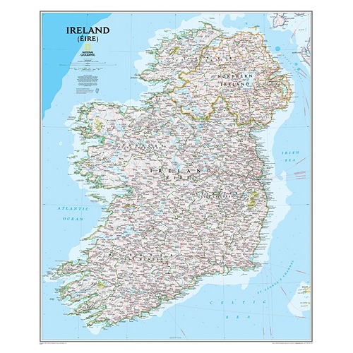 Maps Re01020427 Ireland Classic Wall Map