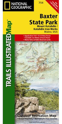 Maps Baxter State Park - Mount Katahdin Map