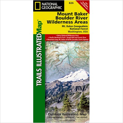 Maps Mount Baker And Boulder River Wilderness Areas Mount Baker-snoqualmie National Forest Map