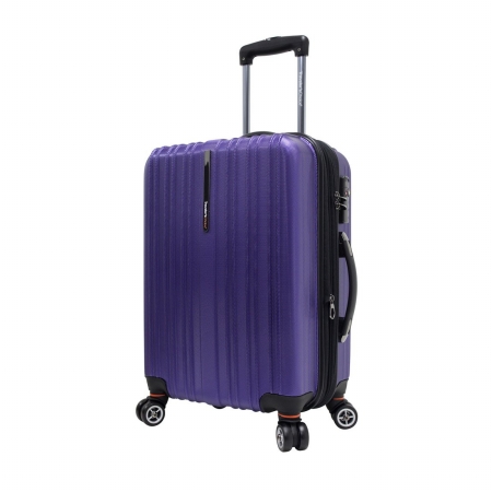 Travelers Choice Tc5000l20 Tasmania 100 Percent Pure Polycarbonate 21 In. Expandable Spinner Luggage Purple