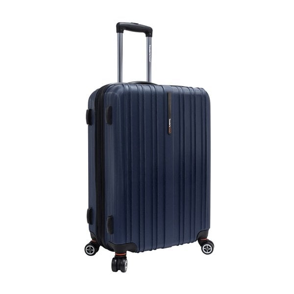 Travelers Choice Tc5000n24 Tasmania 100 Percent Pure Polycarbonate 25 In. Expandable Spinner Luggage Navy