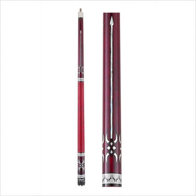 50-1353 58" Red Stain Sinister Series Cue