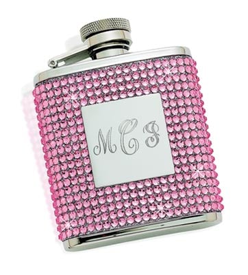 021011 Pink Crystal Flask