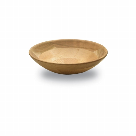7v03471 9 In. Maple Serving Bowl With Cherry Rim
