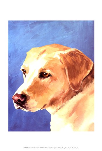 Posterazzi Owp77133d Dog Portrait-yellow Lab Poster By Jill Sands -13.00 X 19.00