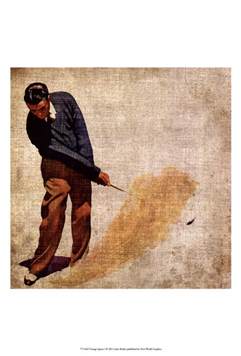Posterazzi Owp77134d Vintage Sports I Poster By John Butler -13.00 X 19.00