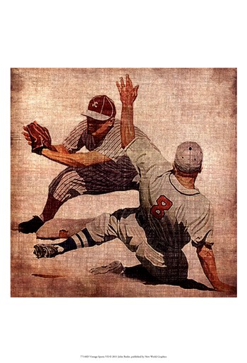 Posterazzi Owp77140d Vintage Sports Vii Poster By John Butler -13.00 X 19.00