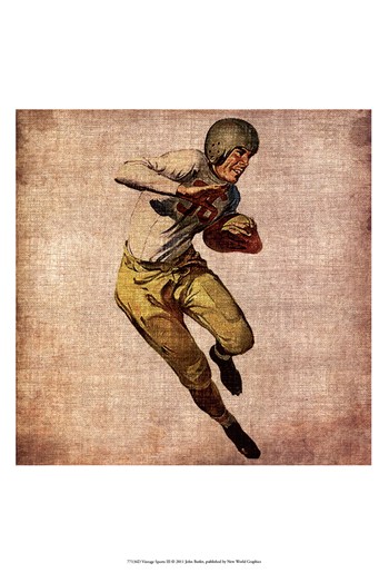 Posterazzi Owp77136d Vintage Sports Iii Poster By John Butler -13.00 X 19.00