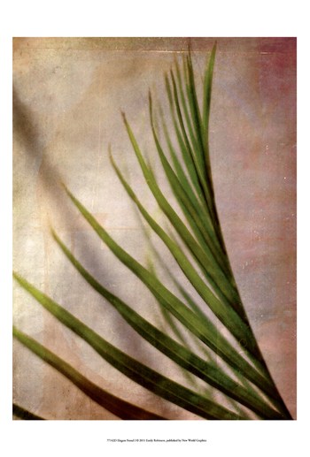 Posterazzi Owp77142d Elegant Frond I Poster By Emily Robinson -13.00 X 19.00