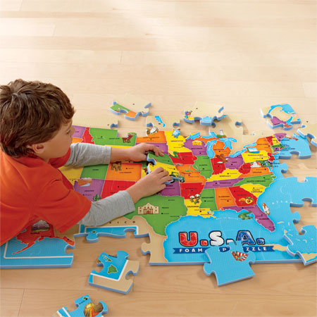 4809 Usa Foam Map Puzzle