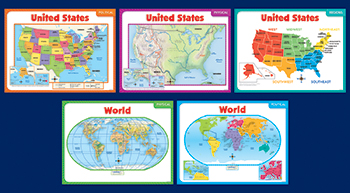 Scholastic Teaching Resources Sc-541743 Teaching Maps Bb Set