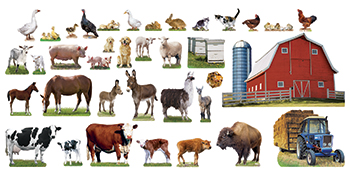 . T-8281 Animals On The Farm Bb Set