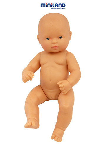 Mle31032 Newborn Baby Doll White Girl 12-5/8l