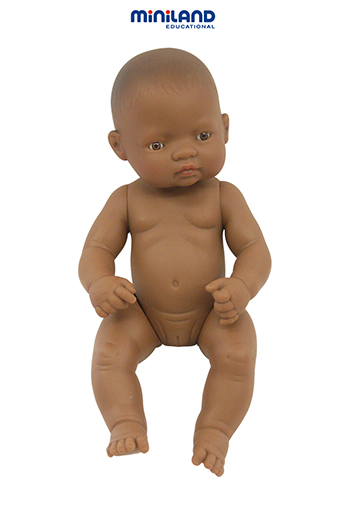 Mle31038 Newborn Baby Doll Hispanic Girl 12-5/8l
