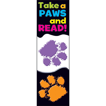 . T-12034 Take A Paws Bookmarks