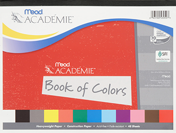 Meadwestvaco Mea53050 Academie Book Of Colors 12 X 9