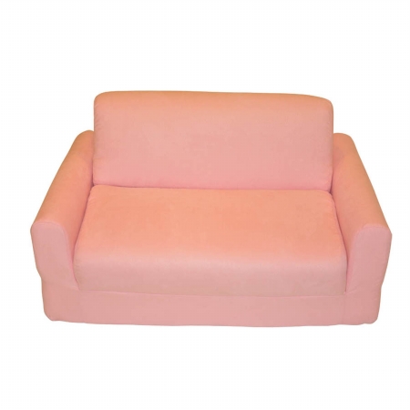 10230 Pink Micro Suede Sofa Sleeper By