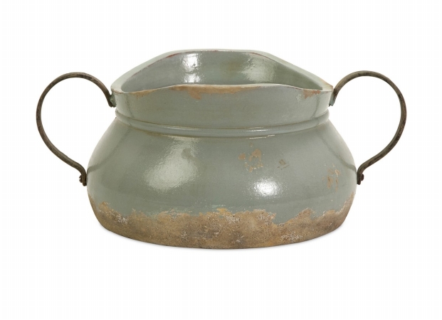 76004 Calista Short Bowl With Metal Handle