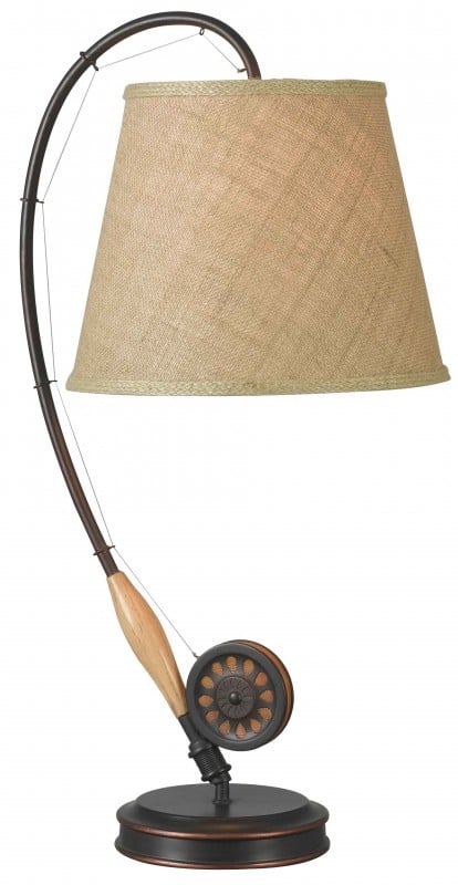 32193orb Fly Rod Table Lamp - Oil Rubbed Bronze